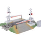 Lionel 2529070 O Fastrack Grade Crossing with Gates & Flashers