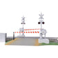 Lionel 2529070 O Fastrack Grade Crossing with Gates & Flashers