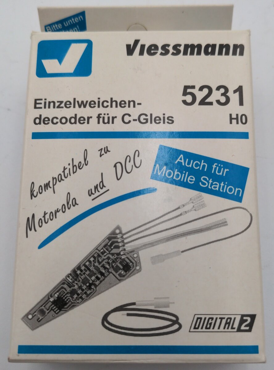 Marklin 5231Single Turnout Decoder for C Track in H0