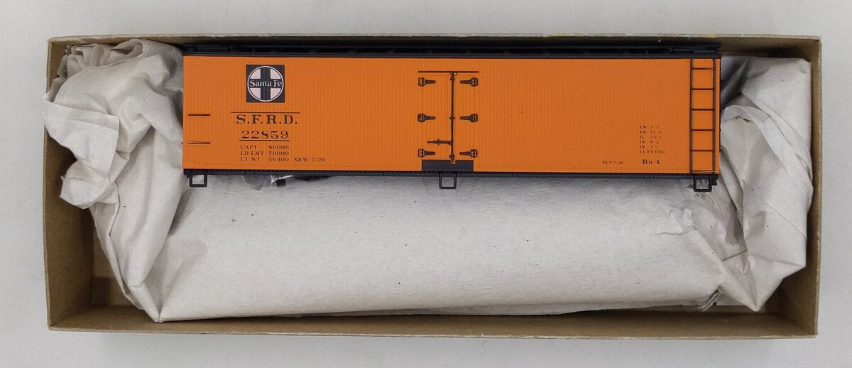 Accurail 4808.2 HO Scale Santa Fe 40' Wood Reefer Kit Road #: 22859