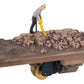 Faller 180693 HO Construction Worker with Compressor Building Kit