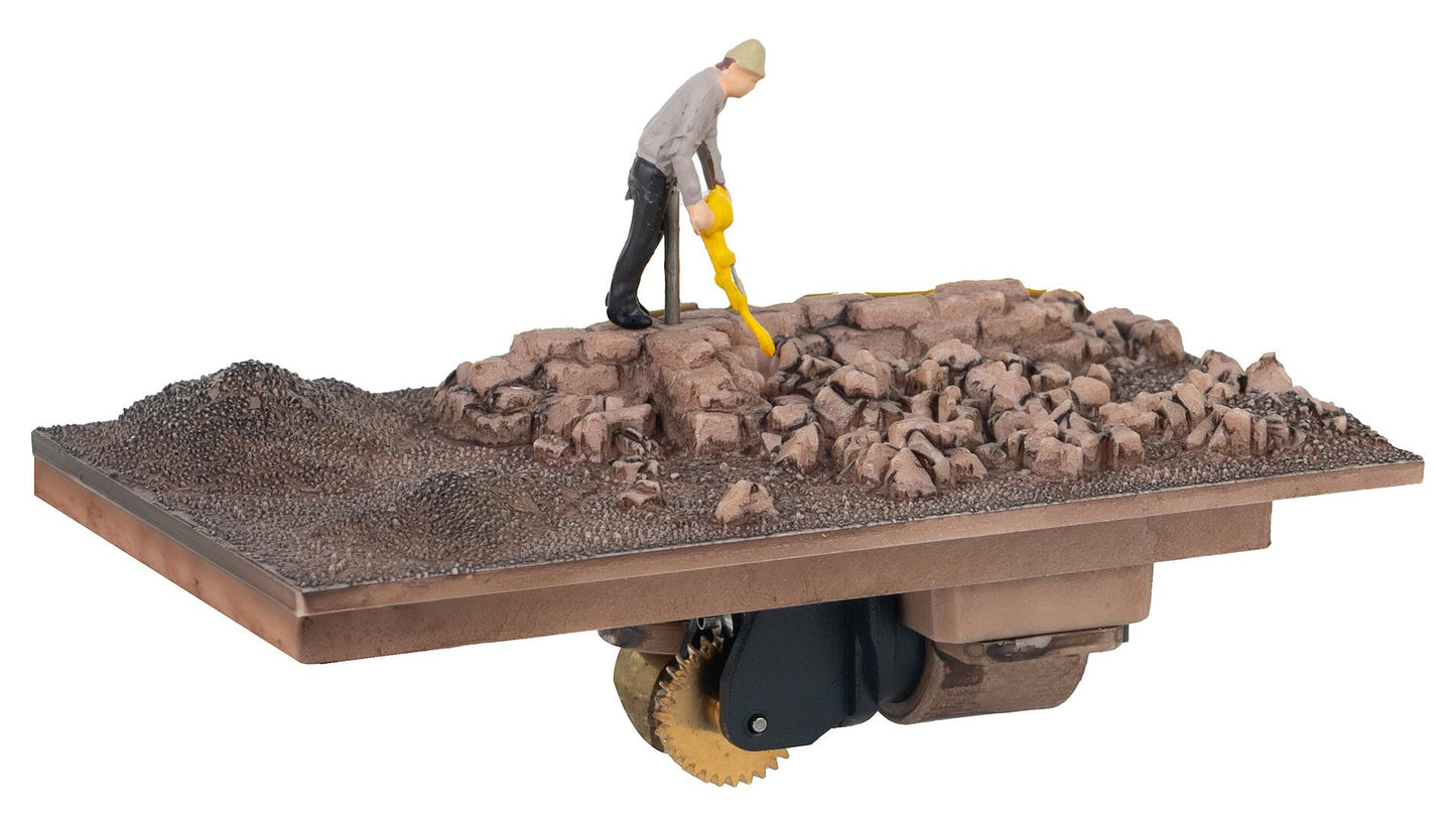 Faller 180693 HO Construction Worker with Compressor Building Kit