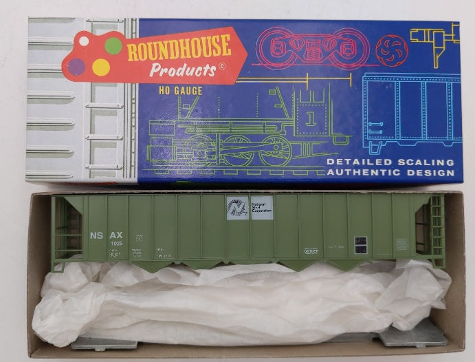 Roundhouse 1730 HO Scale National Steel 50' 5-Bay Hopper # 1025 Kit