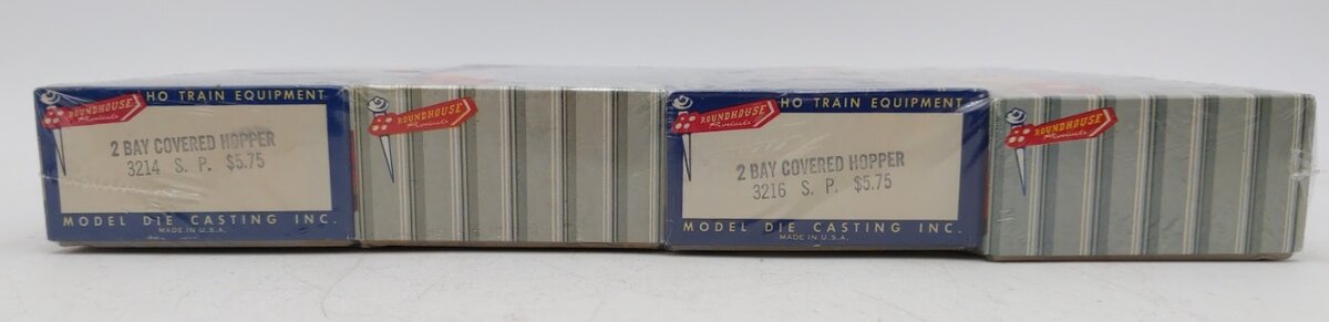 Roundhouse 0444 HO Scale Southern Pacific2-BAY Covered Hopper Kit (Set of 4)
