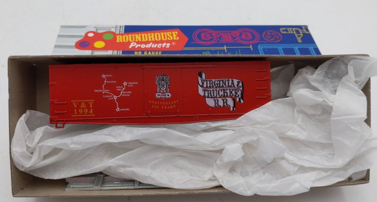 Roundhouse 7753 HO Scale V & T Anniversary O T Box Car # 1994 Kit