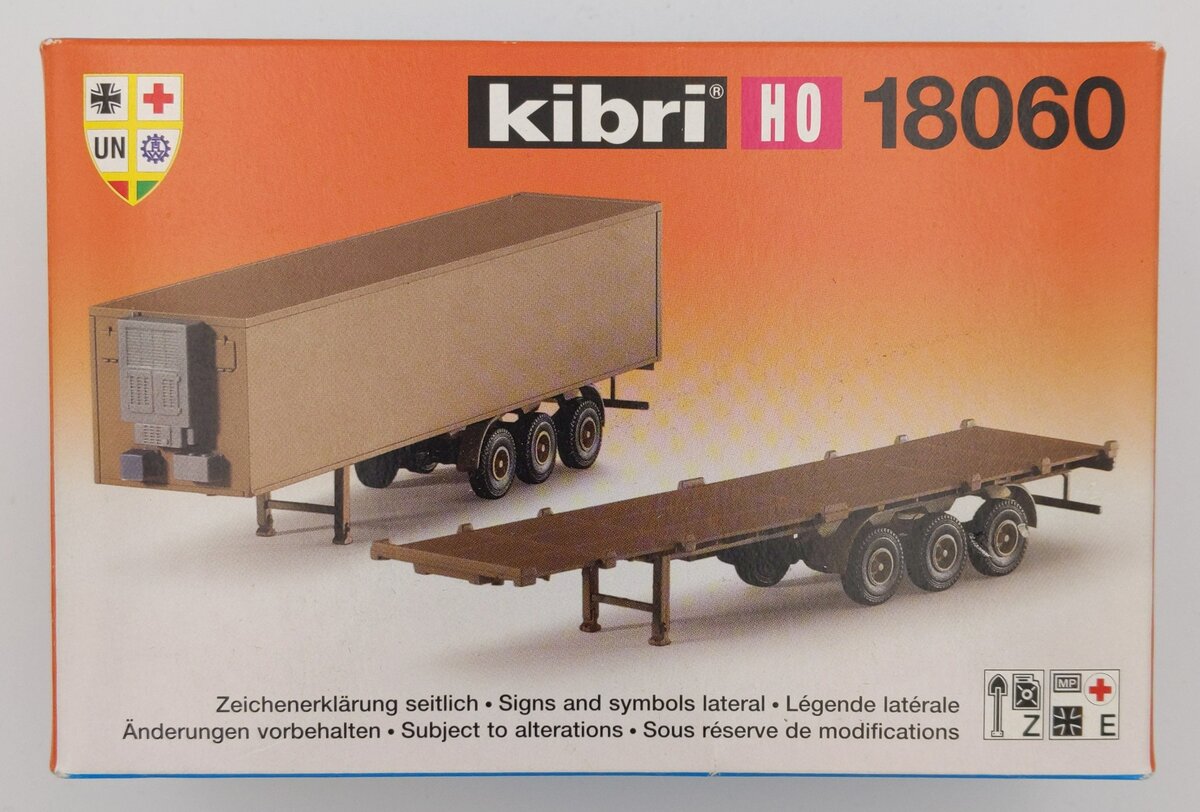 Kibri 18060 HO Articulated Trailers Model Kit