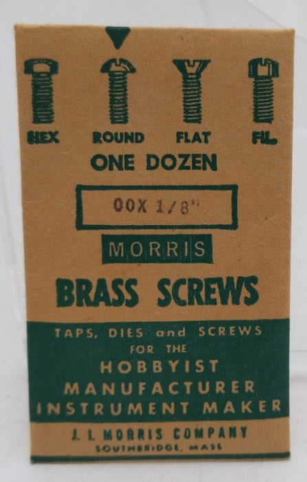 Acme 00180 By Morris 00X 1/8" Brass Screw (Pack of 12)