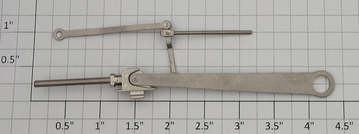MTH EC-1120001A Premier GS-4 Left Hand Nickel Main Rod and Crosshead Assembly