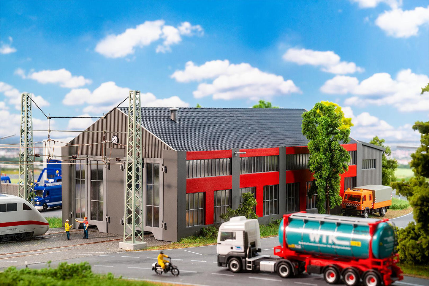 Faller 120079 HO 2 Stall Electric Locomotive Shed Building Kit