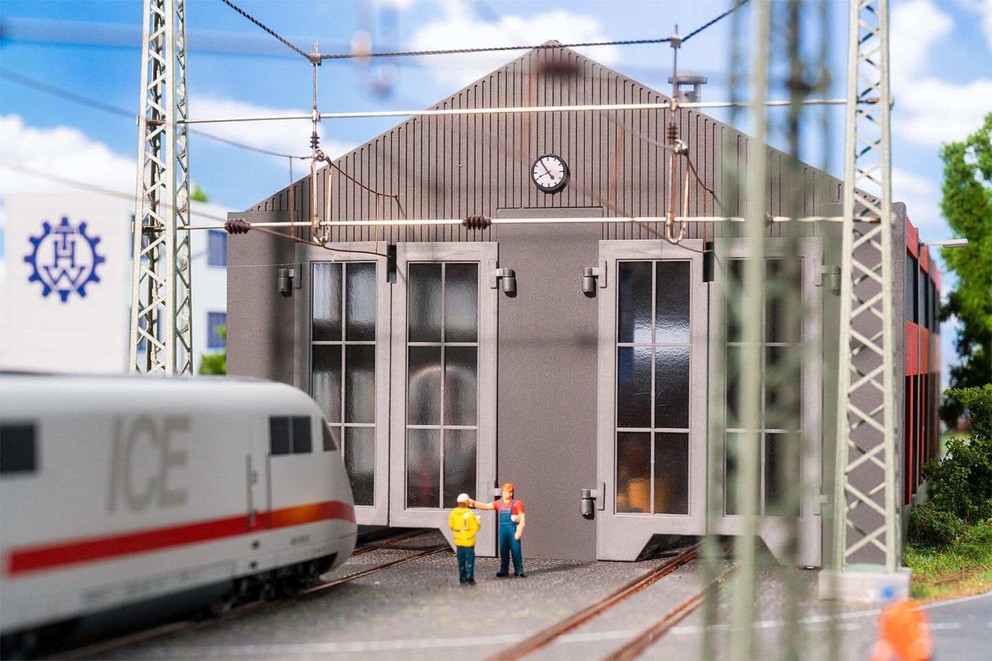 Faller 120079 HO 2 Stall Electric Locomotive Shed Building Kit