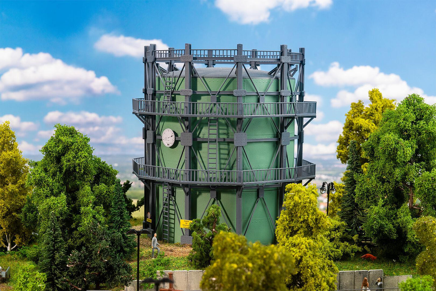 Faller 130157 HO Gasometer with Pipework Building Kit