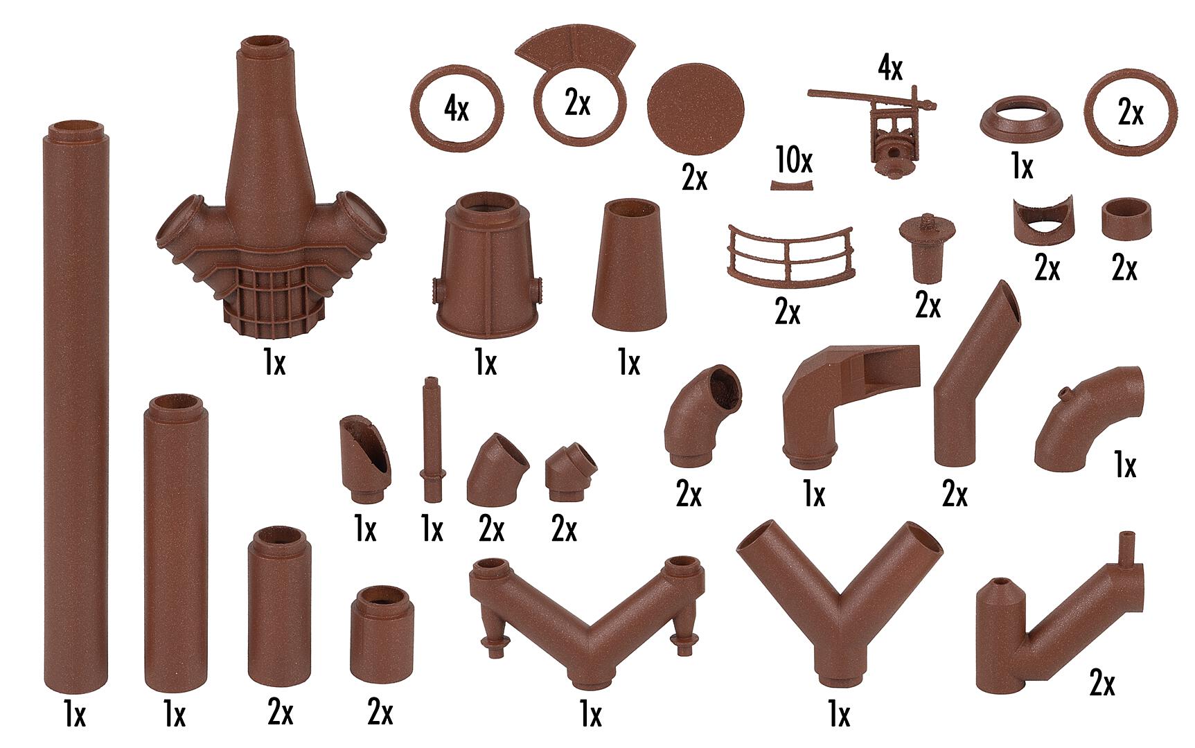 Faller 180328 HO Large Pipeline Set Building Kit