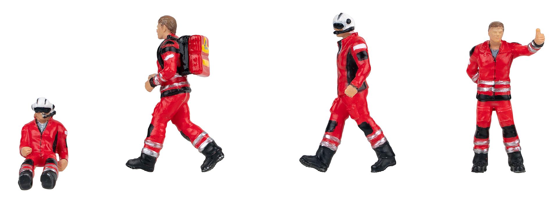 Faller 151709 HO Air Rescue Crew Figures (Set of 4)