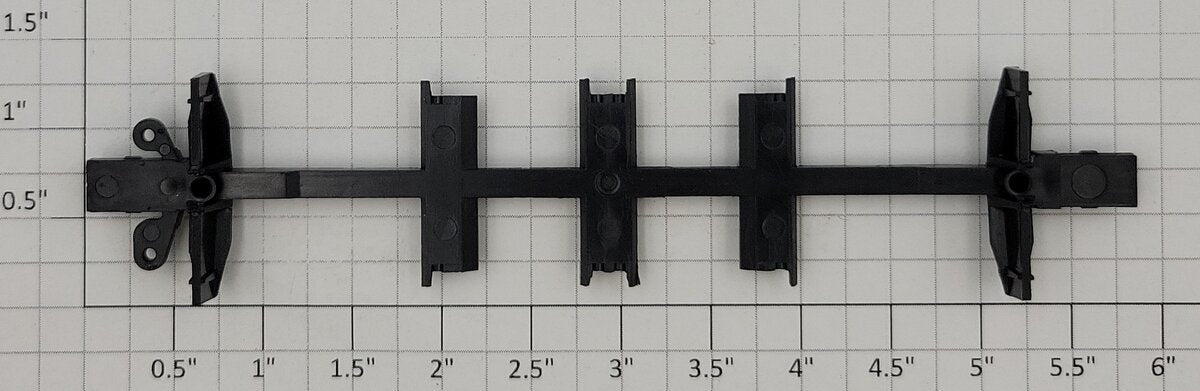 Athearn 42034 HO Black 40' Quad Hopper Car Underframe Detail