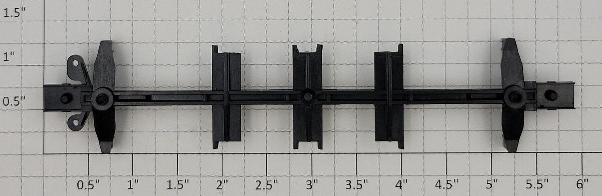 Athearn 42034 HO Black 40' Quad Hopper Car Underframe Detail