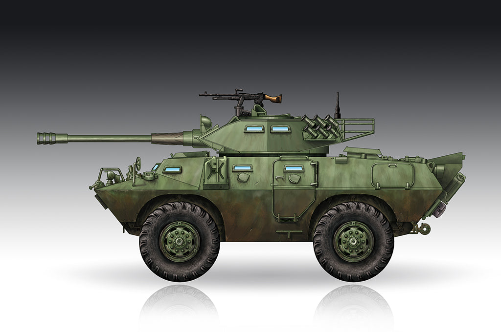 Trumpeter 07443 1:72 LAV-150 Commando AFV w/Cockerill 90mm Gun Plastic Model Kit