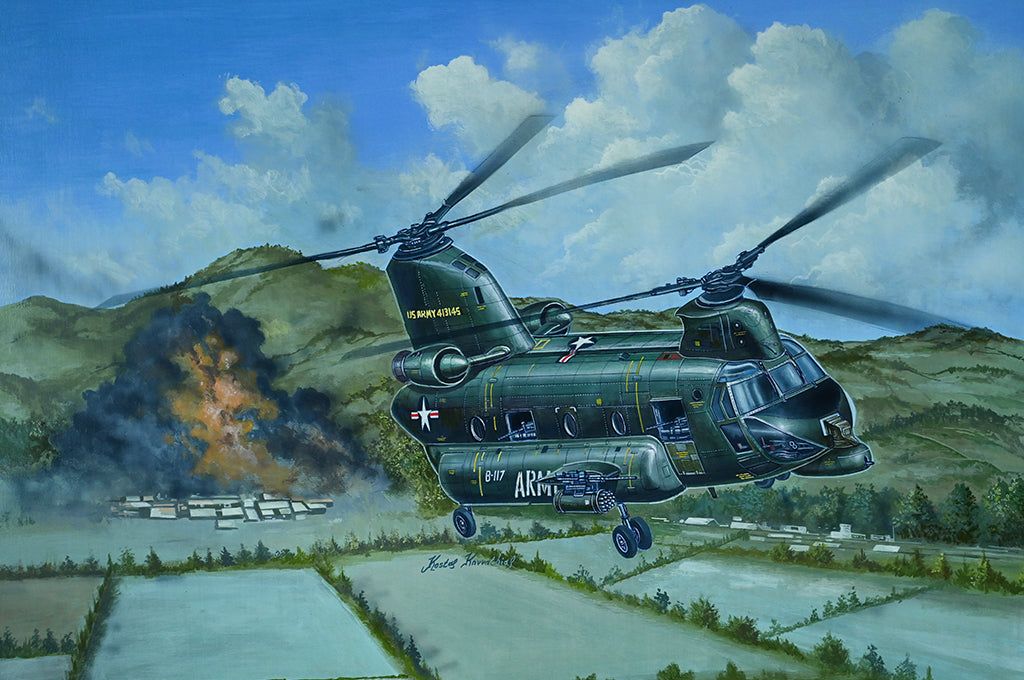 Trumpeter 05113 1:35 ACH-47A Armored Chinook Aircraft Plastic Model Kit