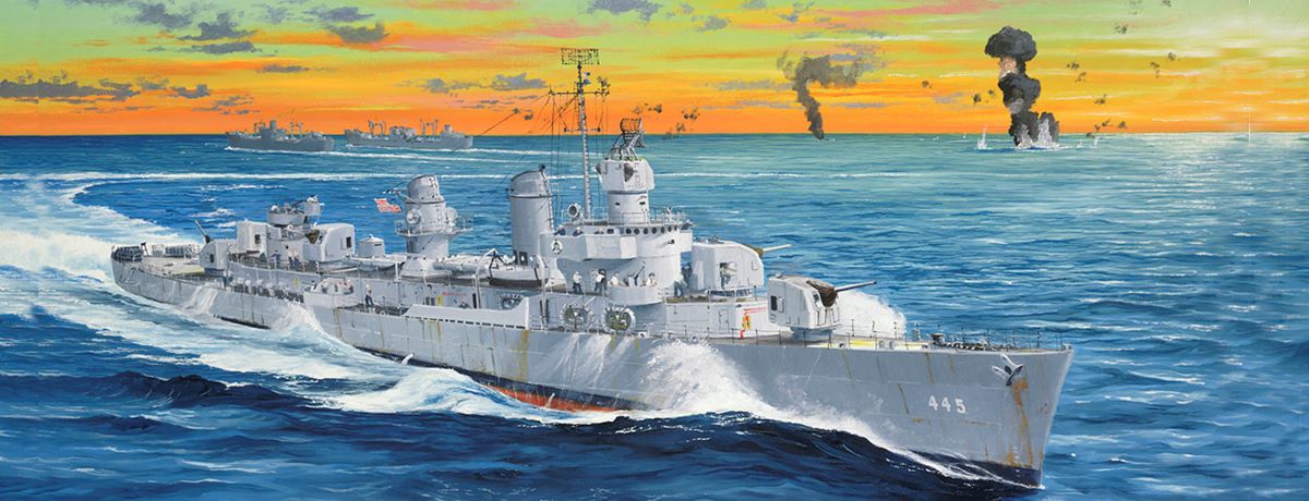 Trumpeter 03723 1:200 USS Fletcher DD-445 Warship Plastic Model Kit