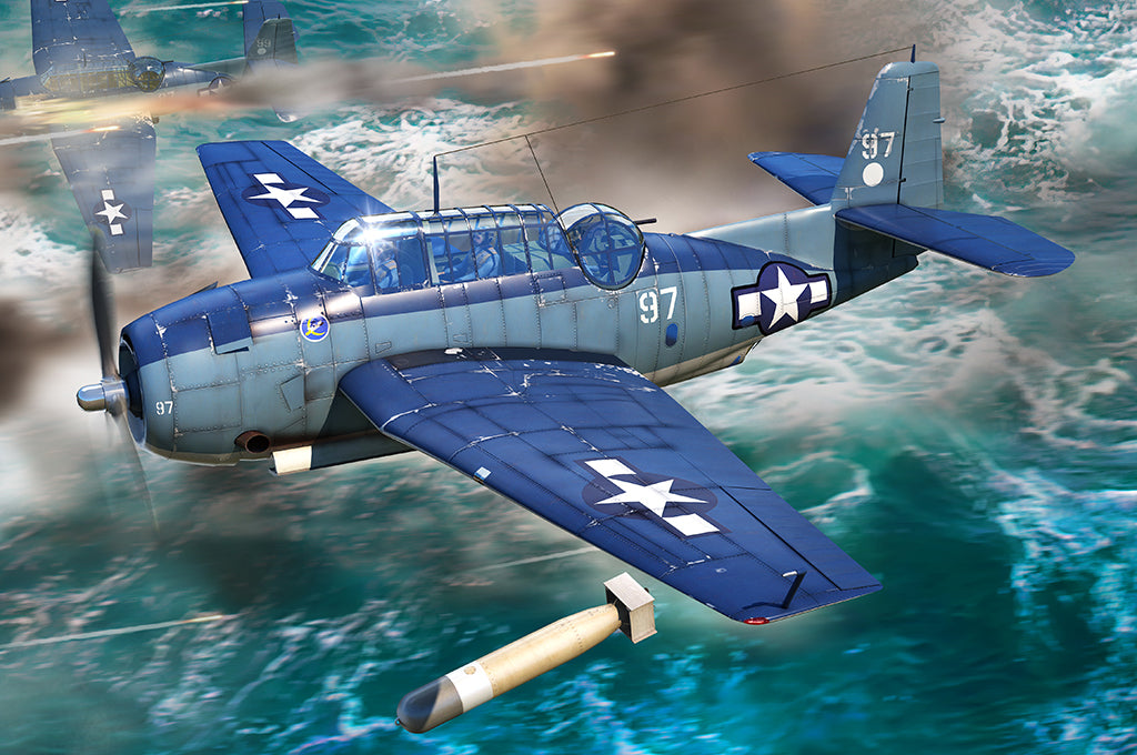 Hobby Boss 87275 1:72 Grumman TBF-1C Avenger Aircraft Plastic Model Kit