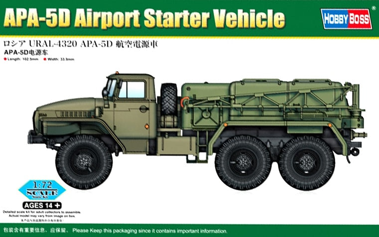 Hobby Boss 82962 1:72 APA-5D Airport Starter Vehicle Plastic Model Kit