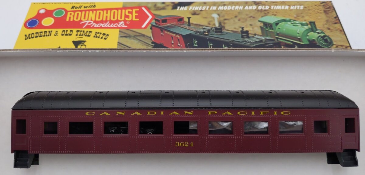 Roundhouse 6177 HO Canadian Pacific Harriman Style Coach Passenger Car #3624 Kit