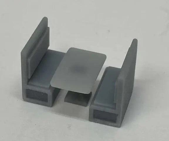 Phoenix Precision Models 31641 HO Unpainted 4' Booth and Table Set