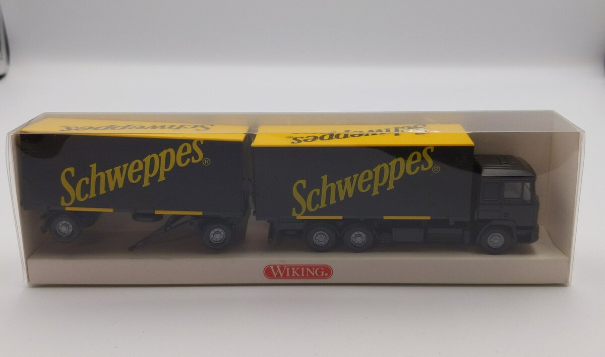 Wiking 573 1:87 Man F Truck/Trailer Schweppes