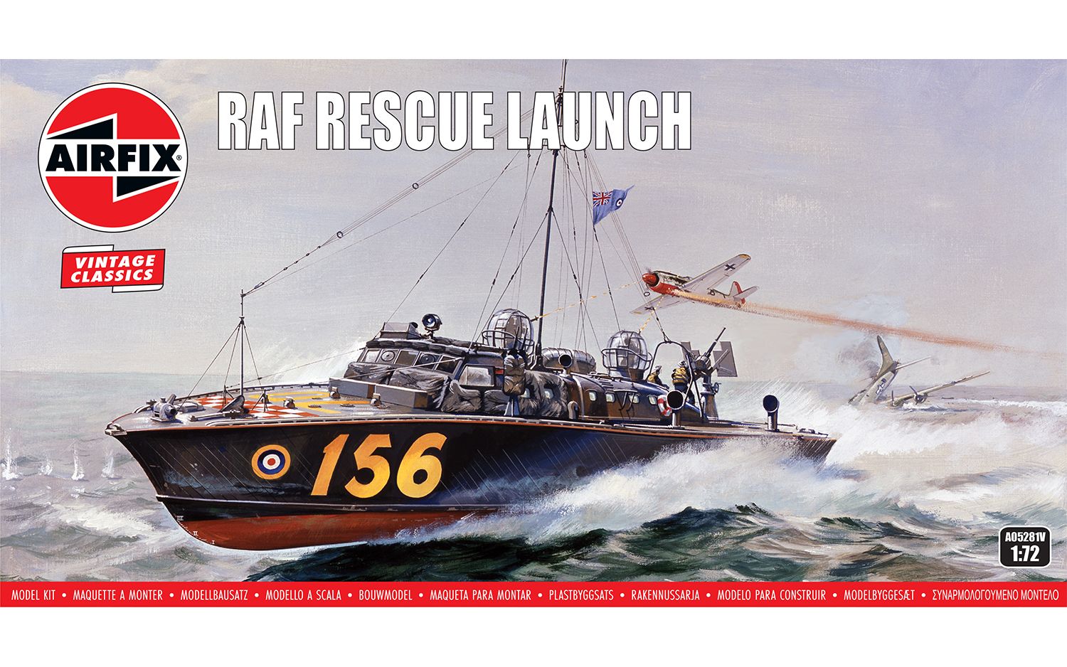 Airfix Products A05281V 1:72 RAF Rescue Launch Ship Plastic Model Kit