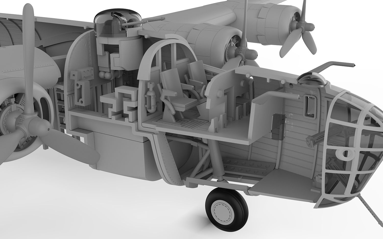 Airfix Products A09011 1:72 Consolidated B-24D Liberator Aircraft Plastic Kit