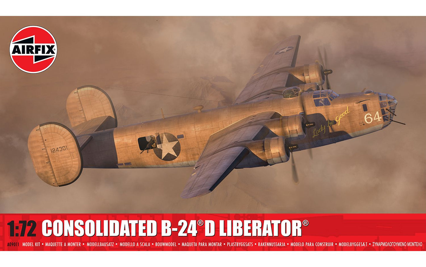 Airfix Products A09011 1:72 Consolidated B-24D Liberator Aircraft Plastic Kit