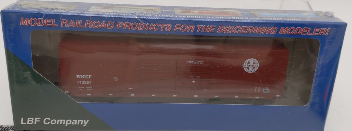 LBF 2254-9 HO Burlington Northern Santa Fe 50' Double Door Boxcar # 713201 Kit