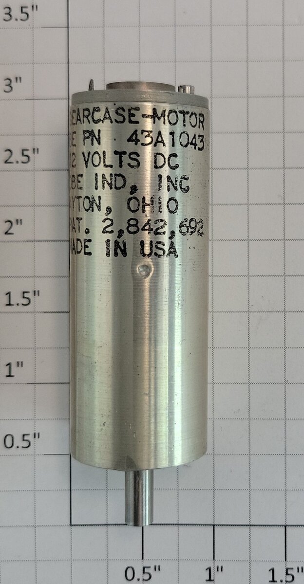 Globe Industries 43A1043 12-Volt DC Gearcase Motor 58mm by 23mm