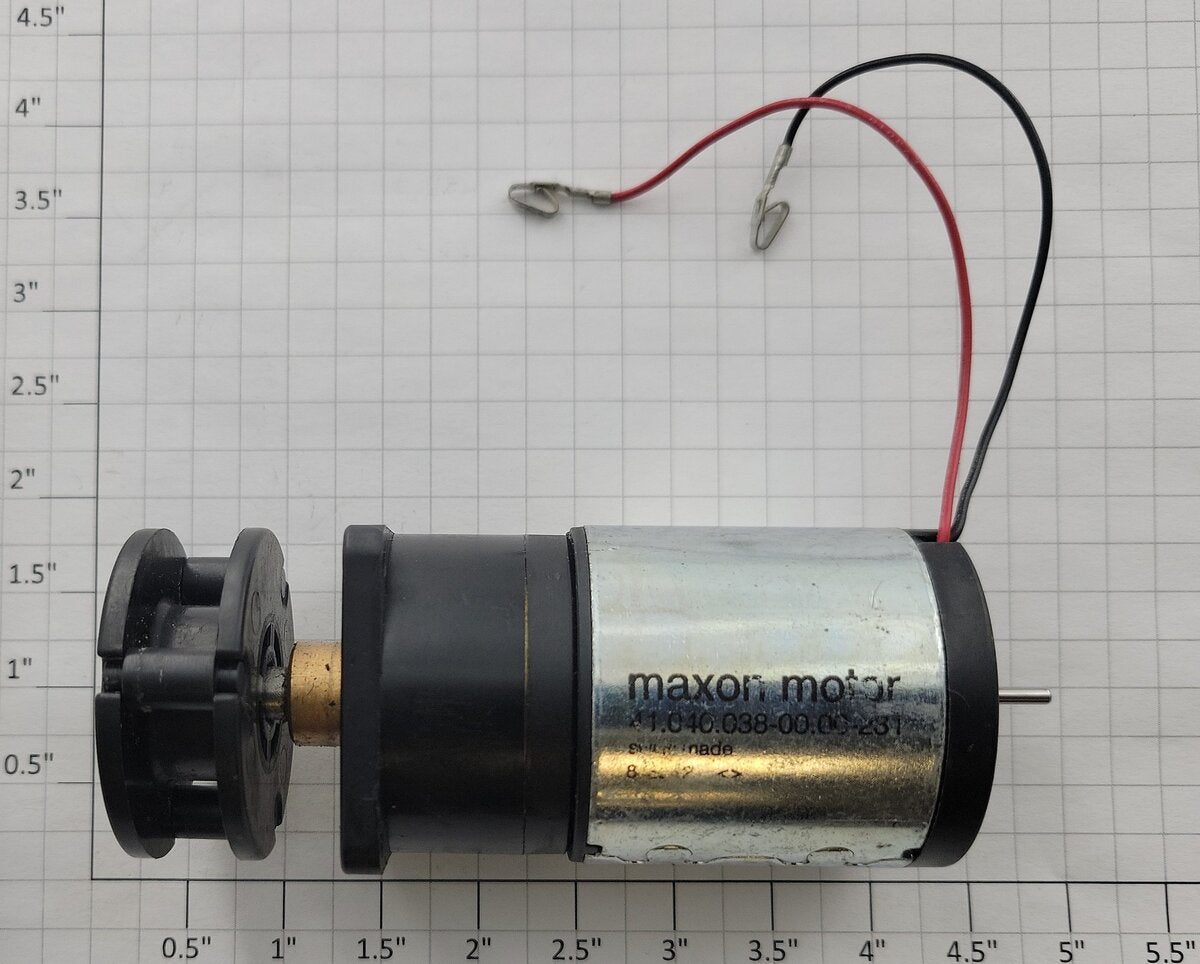 Maxon 410400380000231 12-Volt DC Motor with Gearbox Assembly and Wires