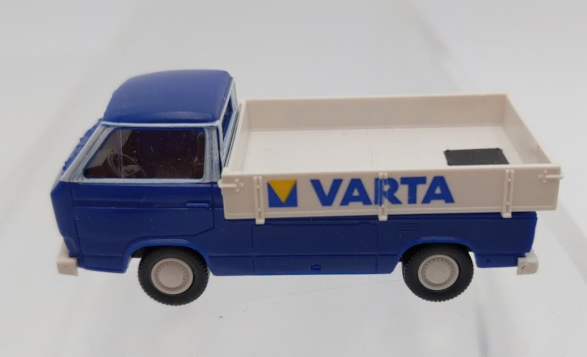 Roco 1412 HO Scale Varta Blue & White VW Typ 2 Pick Up