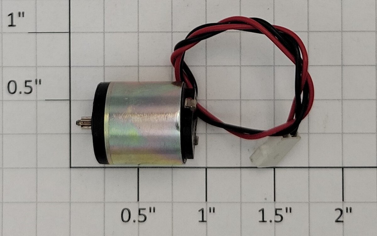 Faulhaber 1516E3.5S 12-Volt DC Can Motor Wired with Plug and Gear