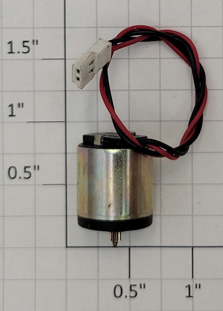 Faulhaber 1516E3.5S 12-Volt DC Can Motor Wired with Plug and Gear