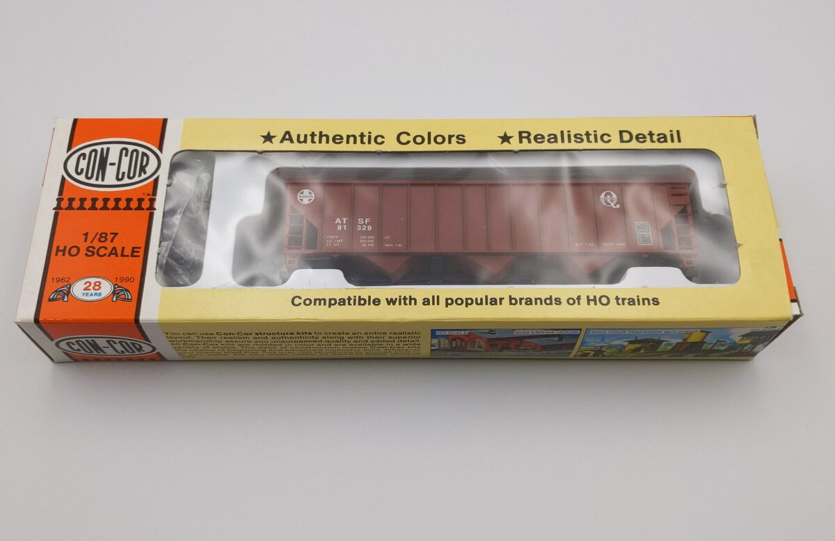 Con-Cor 001-009332-5 HO Santa Fe Q Coal Hopper Kit #81329
