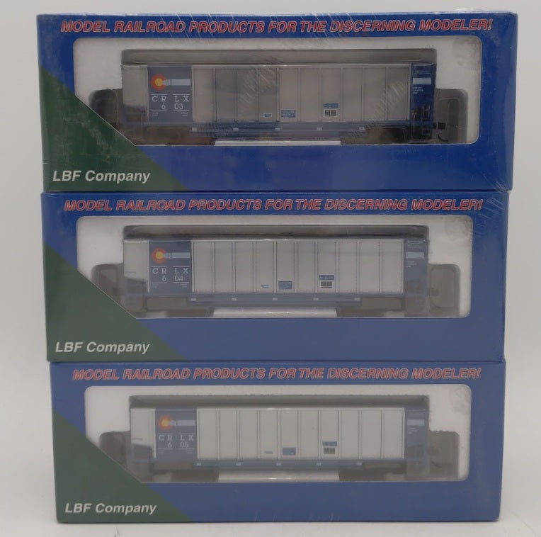 LBF 9003-9 HO Scale Colorado Rail Link Railroad Coal Porter Hoppers (Set of 6)
