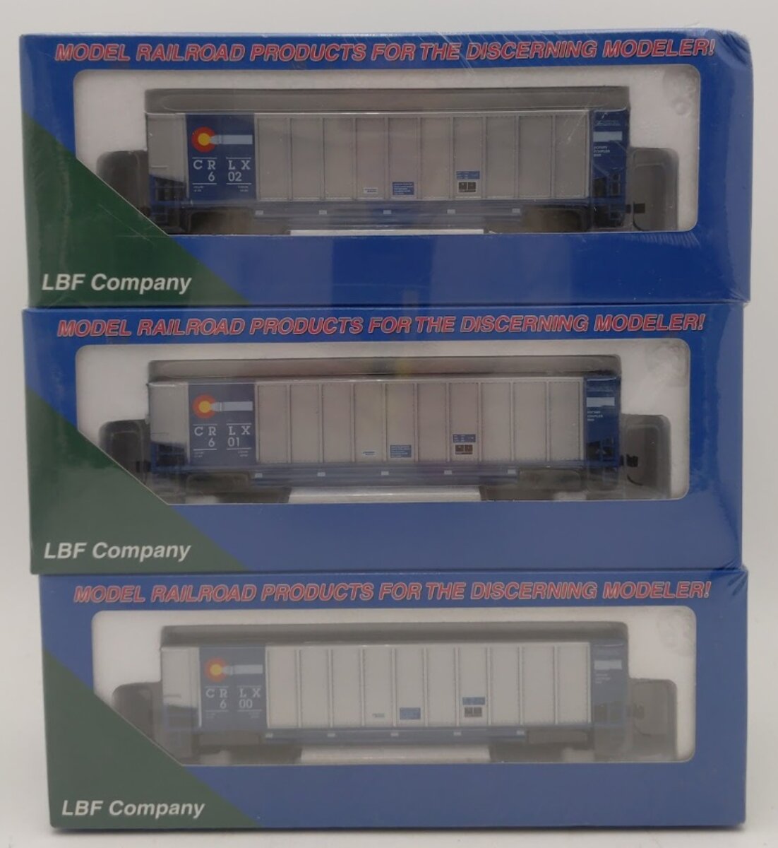 LBF 9003-9 HO Scale Colorado Rail Link Railroad Coal Porter Hoppers (Set of 6)