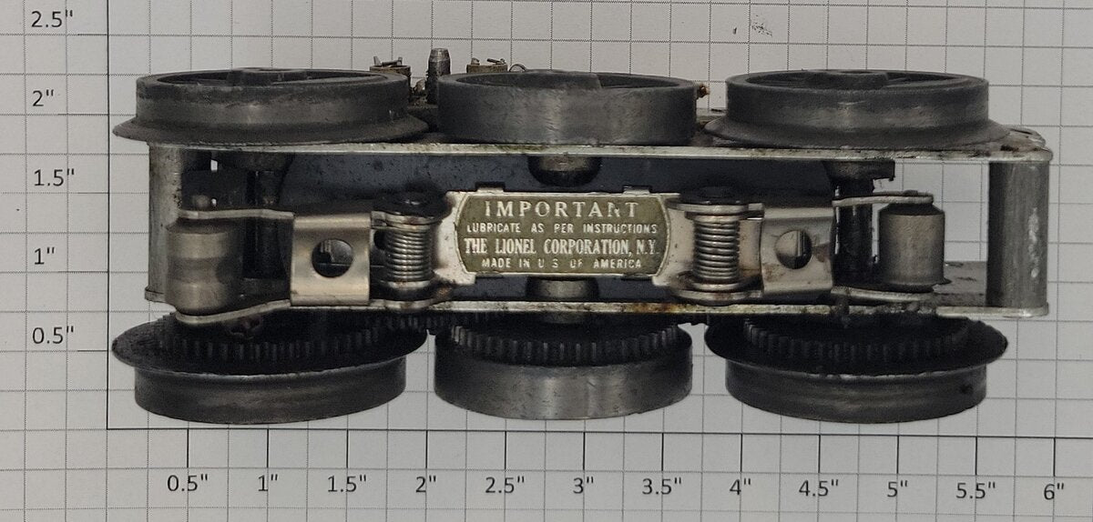Lionel 2055-100 6-Wheel Steam Chassis Motor without E-Unit