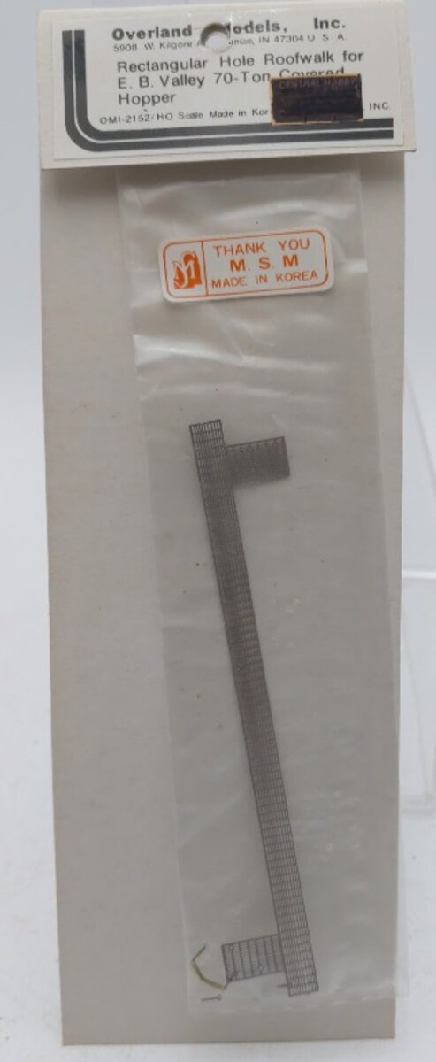 Overland OMI-2152 Rectangular Hole Roofwalk for EB Valley Covered Hopper