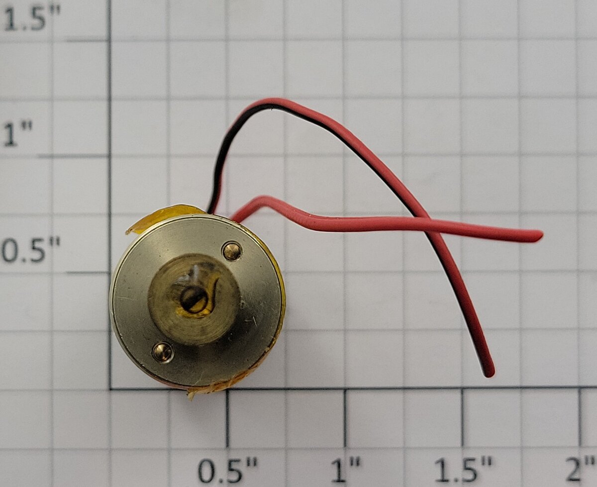 Faulhaber 053895 12-Volts DC Motor 34mm x 16mm OD Wired with Pulley