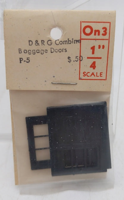 Grandt Line P-5 On3-1/4" Scale Denver & Rio Grande Western Combine Baggage Doors