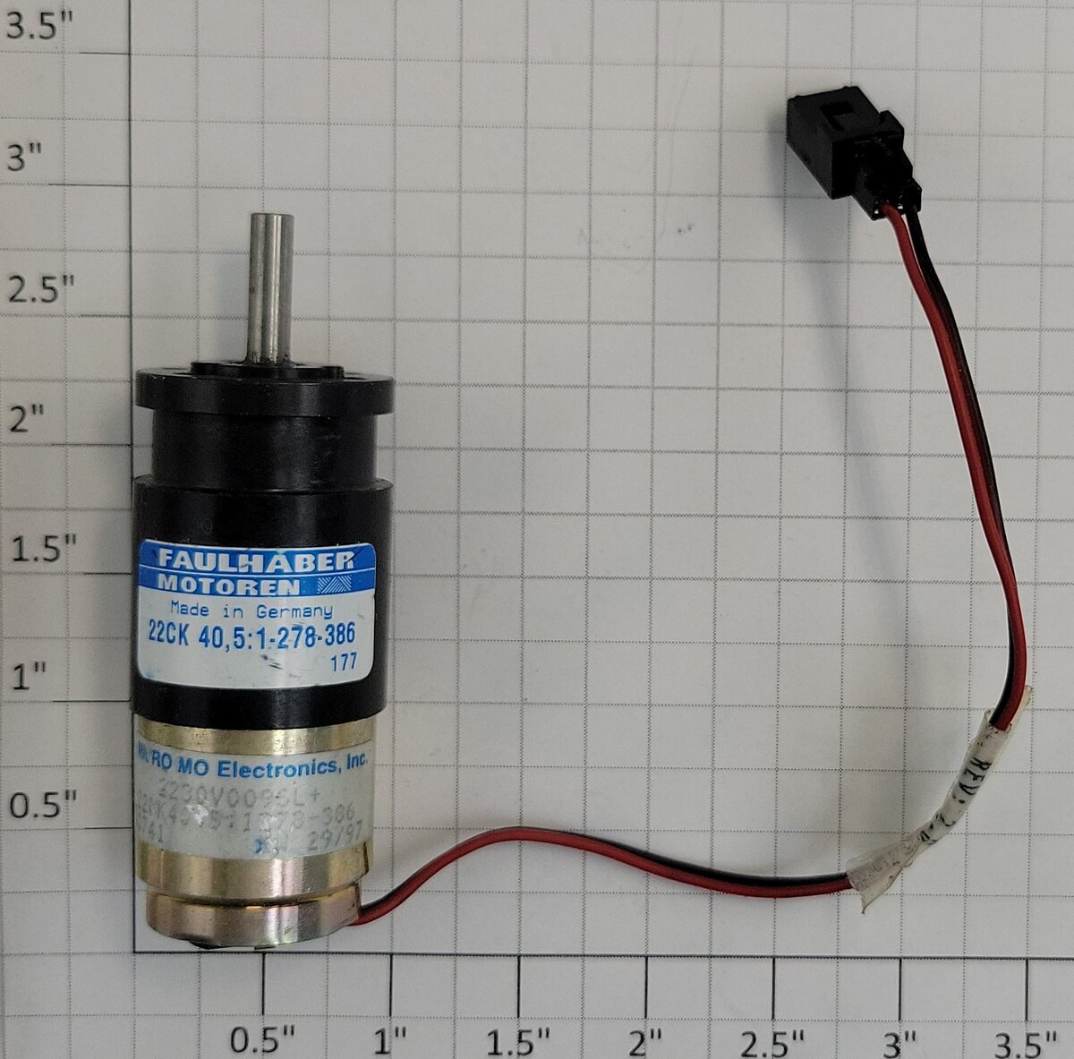 Faulhaber 2230V009SL 3-Volt DC Micromotor Geared Can Motor