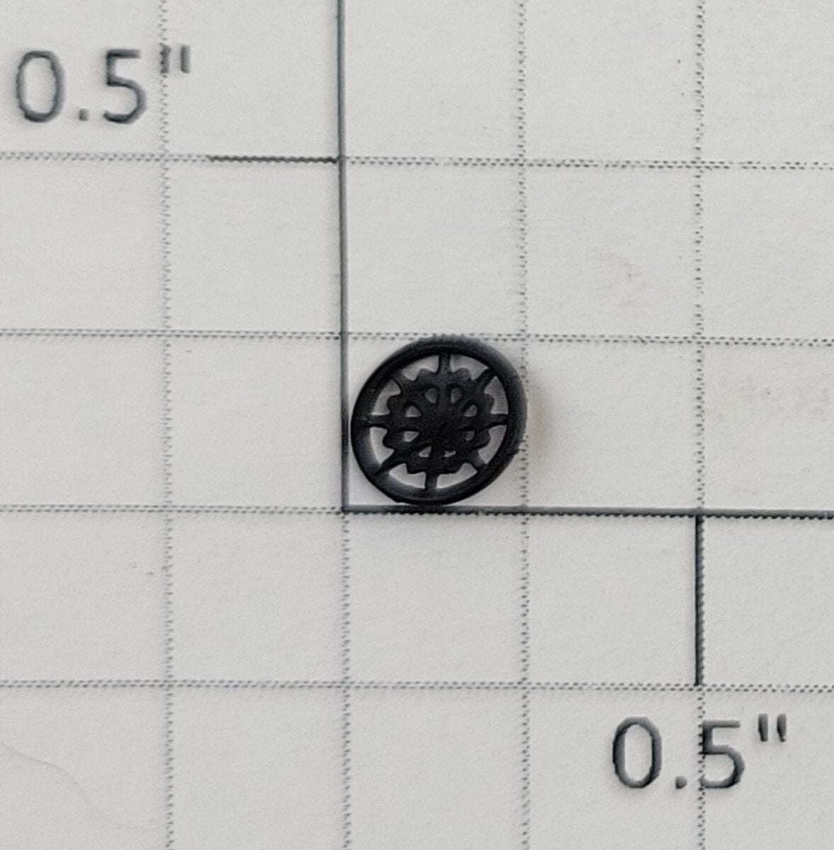 Roundhouse 74293 HO Black Plastic Caboose Brake Wheel