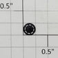 Roundhouse 74293 HO Black Plastic Caboose Brake Wheel