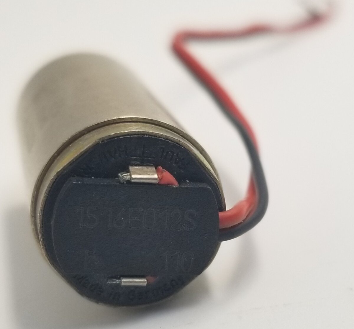 Faulhaber 1516E012S 12-Volt DC Can Motor with Gearbox and Wire