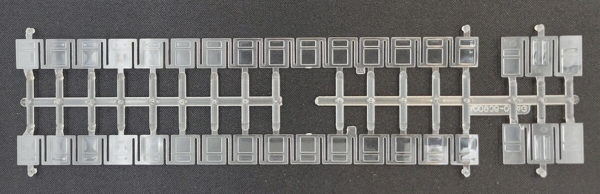 Athearn 84853 HO Overland Coach Window Set