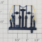 Athearn 67575 HO Blue and Yellow End Rail on Sprue