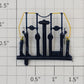 Athearn 67575 HO Blue and Yellow End Rail on Sprue